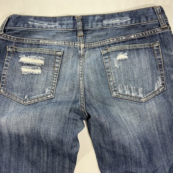 Refuge Straight Distressed Ankle Crop Denim Jeans 2B-3623B‎ Size 9 - Picture 8 of 12
